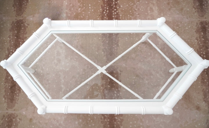 THOMASVILLE ALLEGRO FAUX BAMBOO COFFEE TABLE