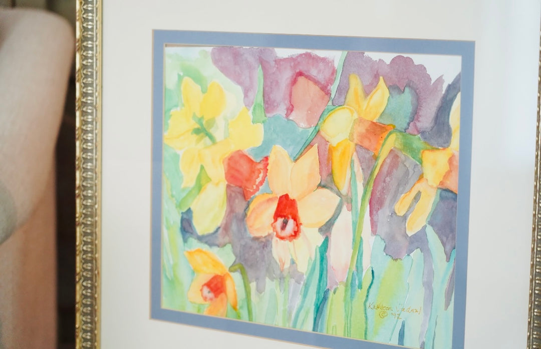 ORIGINAL GARDEN WATERCOLOR