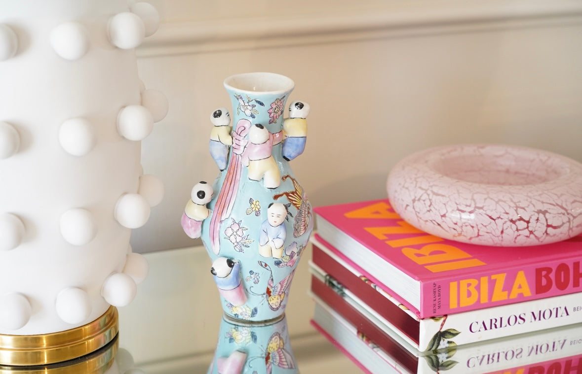 BLUE FERTILITY VASE
