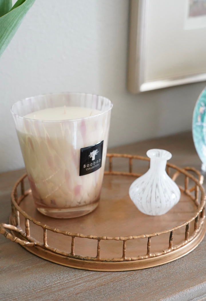 MURANO LATTICINO RIBBON BUD VASE