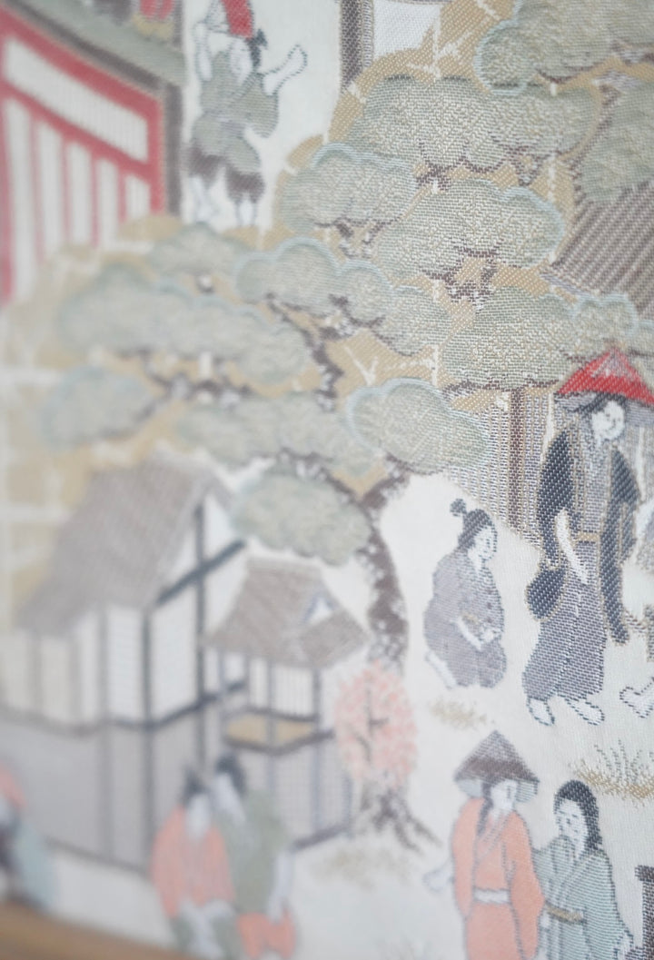 PAIR OF SILK EMBROIDERED FRAMED ART