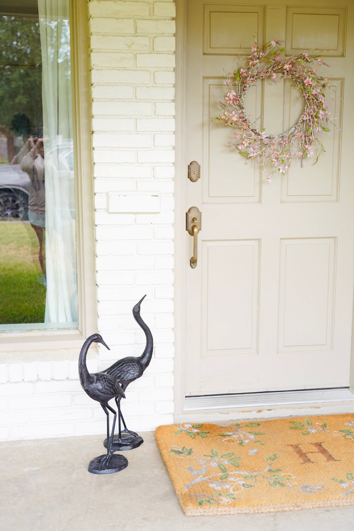 VINTAGE CRANE STATUE