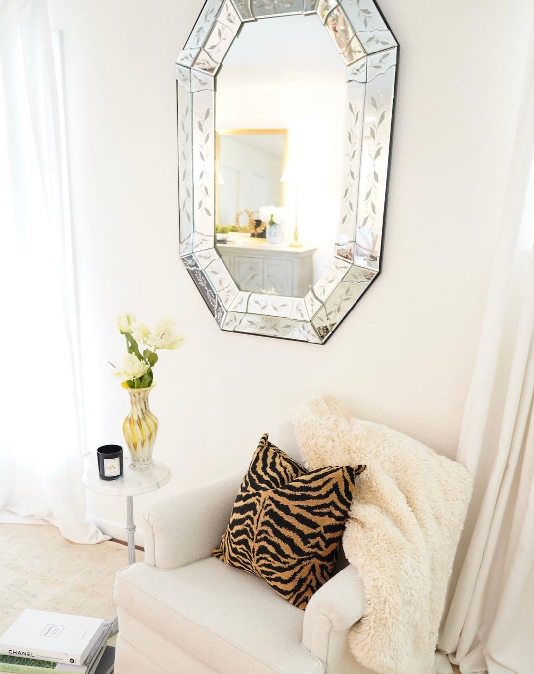 VENETIAN ITALIAN ETCHED MIRROR