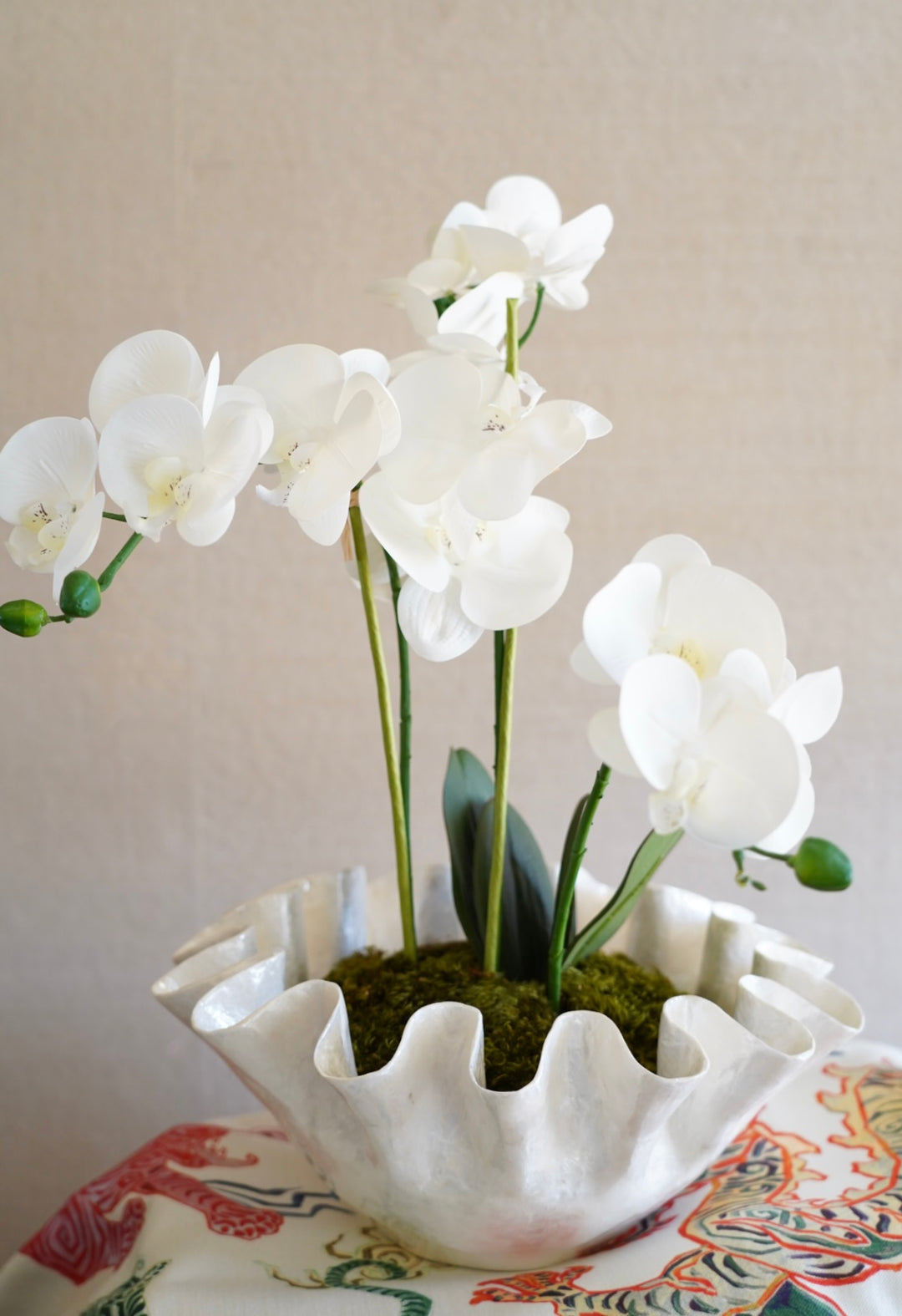 CAPIZ RUFFLE ORCHID ARRANGEMENT