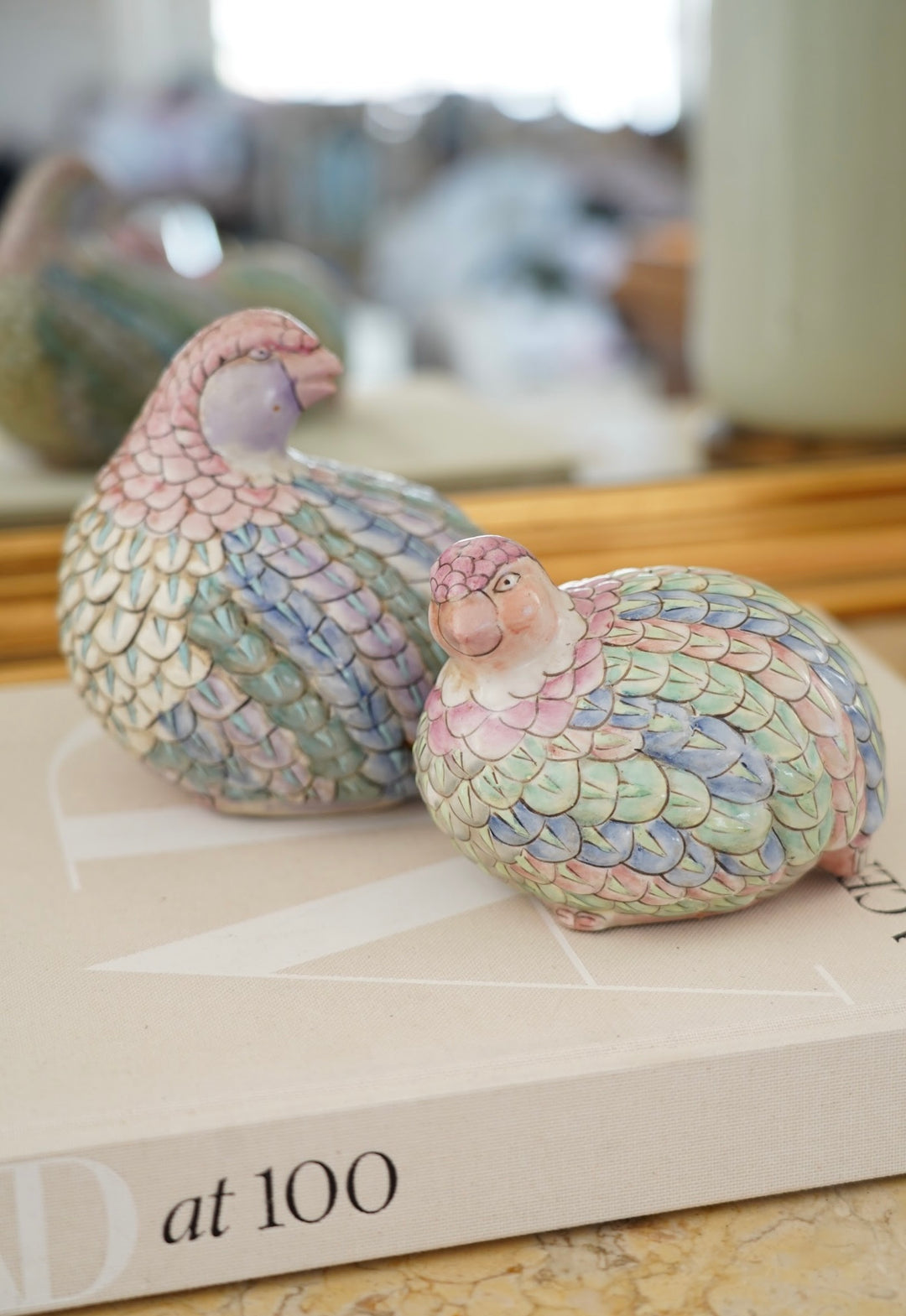 VINTAGE PINK QUAILS