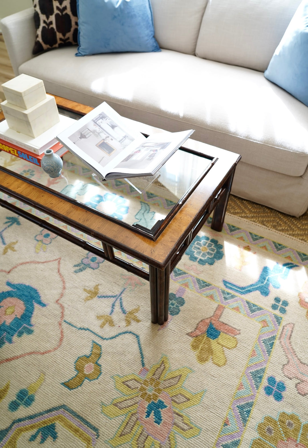 DREXEL BAMBOO COFFEE TABLE