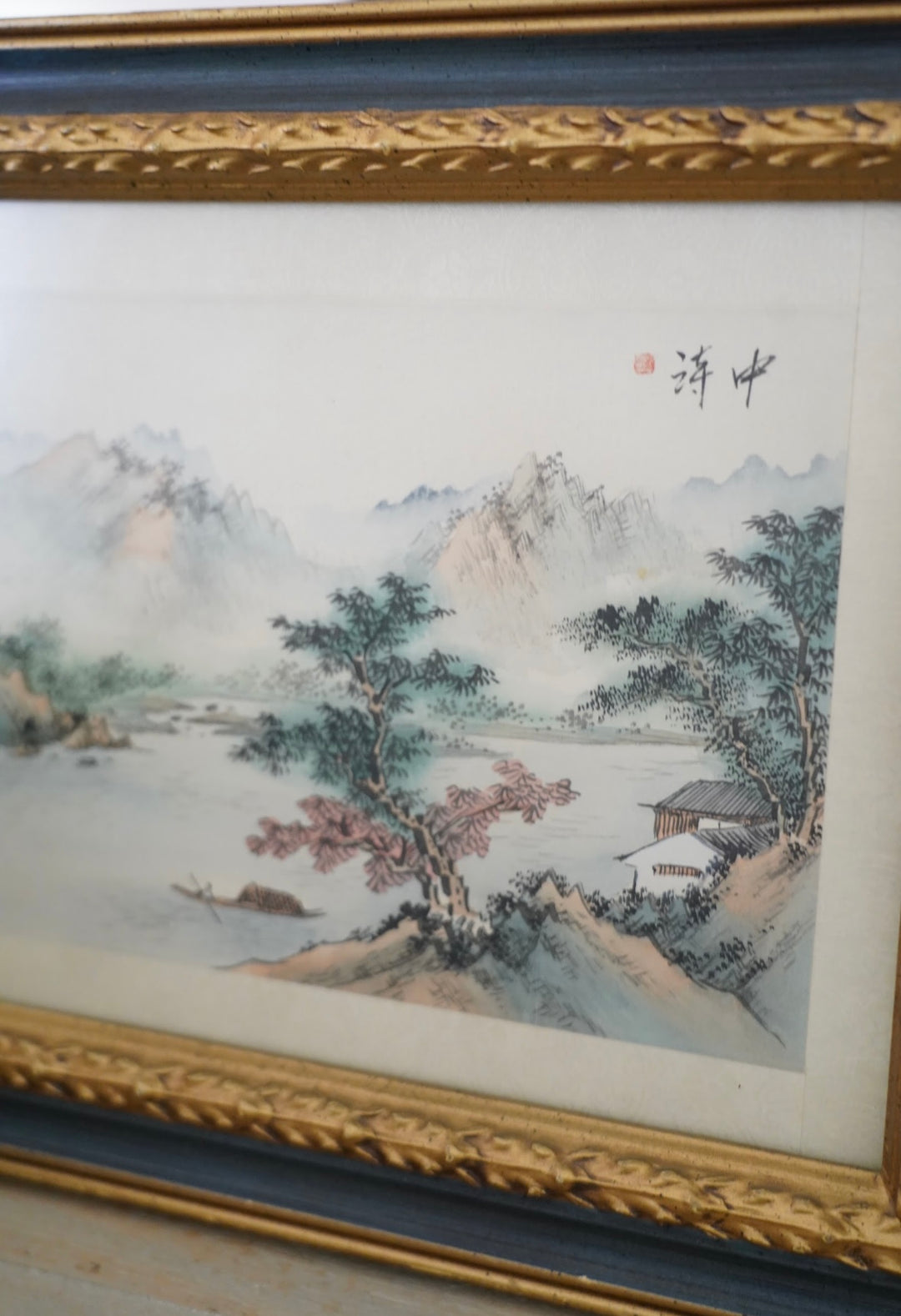 CHINESE WATERCOLOR PAINTING ON SILK