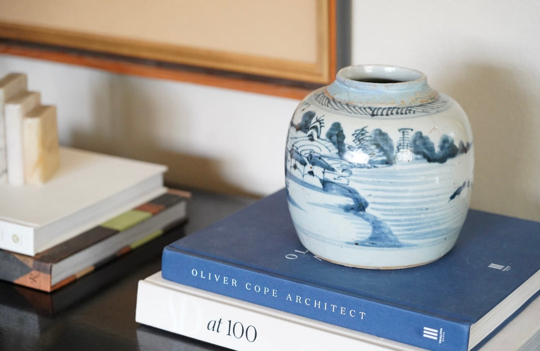 BLUE GINGER JAR VASE
