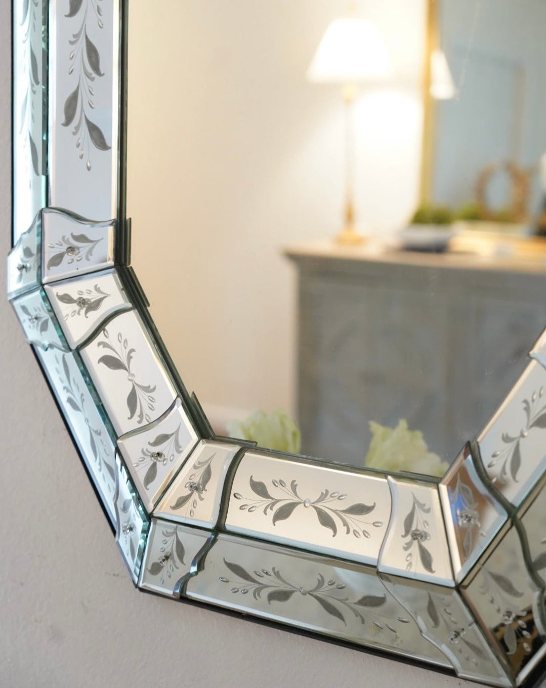 VENETIAN ITALIAN ETCHED MIRROR