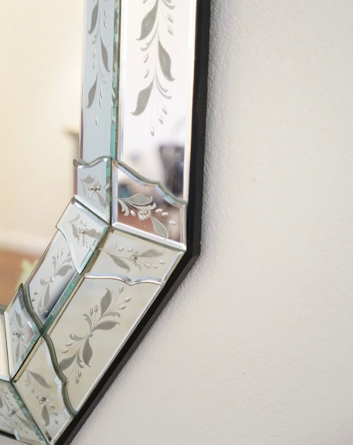 VENETIAN ITALIAN ETCHED MIRROR