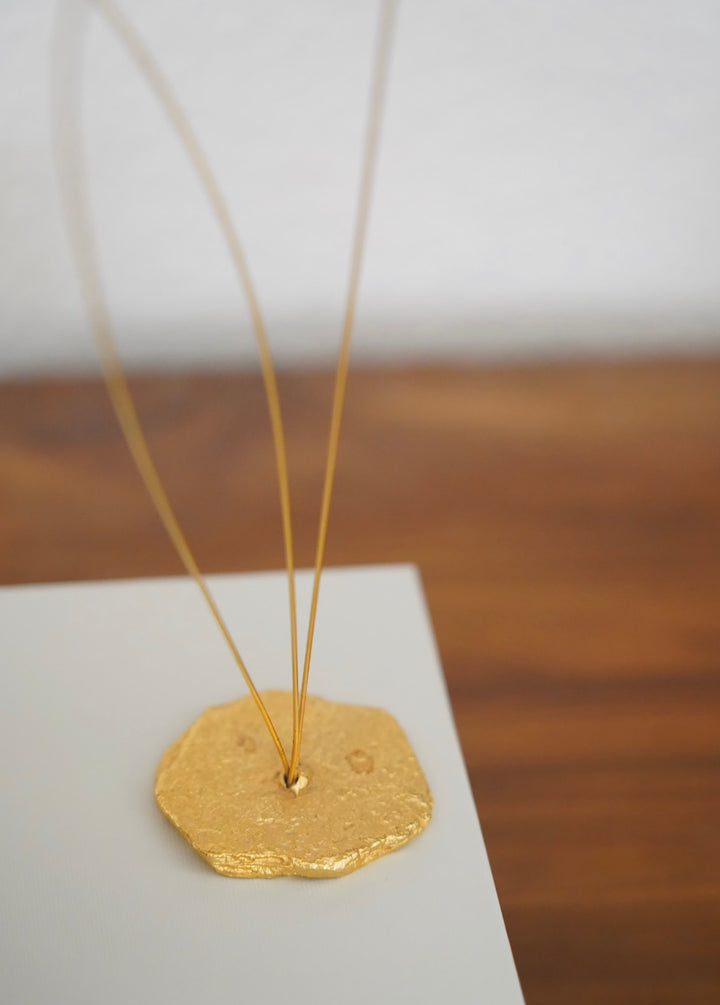 GOLD PLATED SEAGULL SCULPTURE