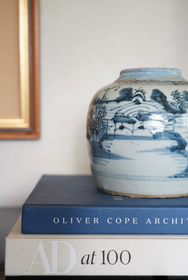 BLUE GINGER JAR VASE