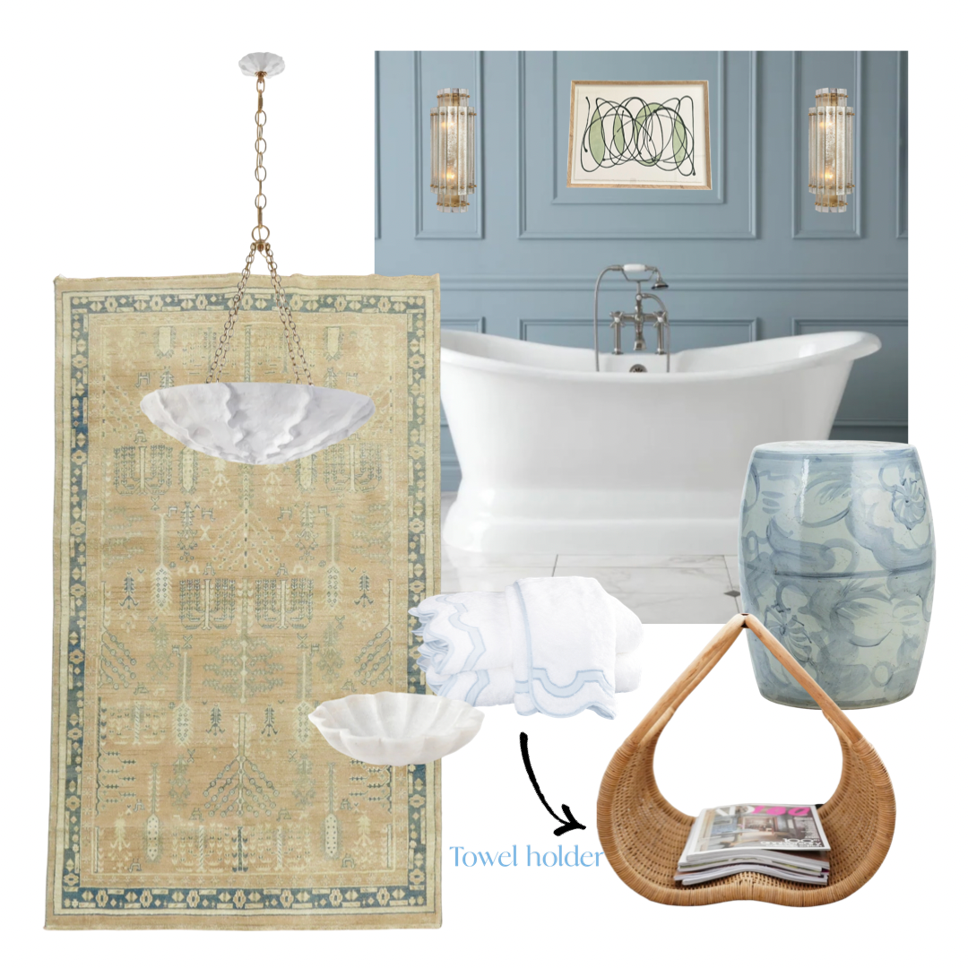 WOVEN RATTAN MAGAZINE HOLDER