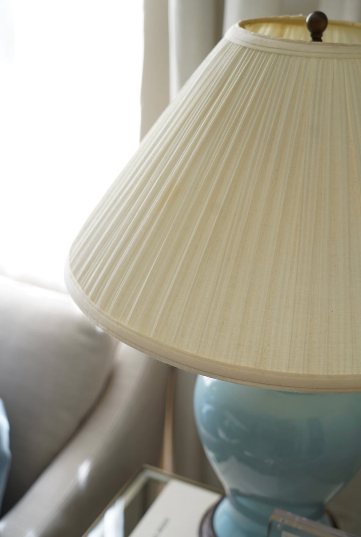 ROBINS EGG GINGER JAR LAMP