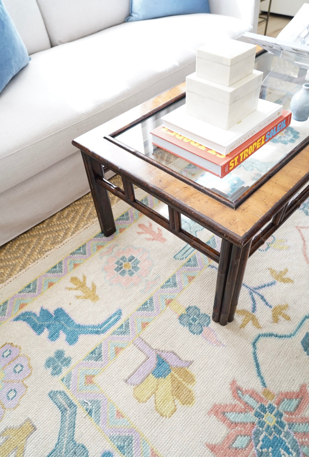 DREXEL BAMBOO COFFEE TABLE