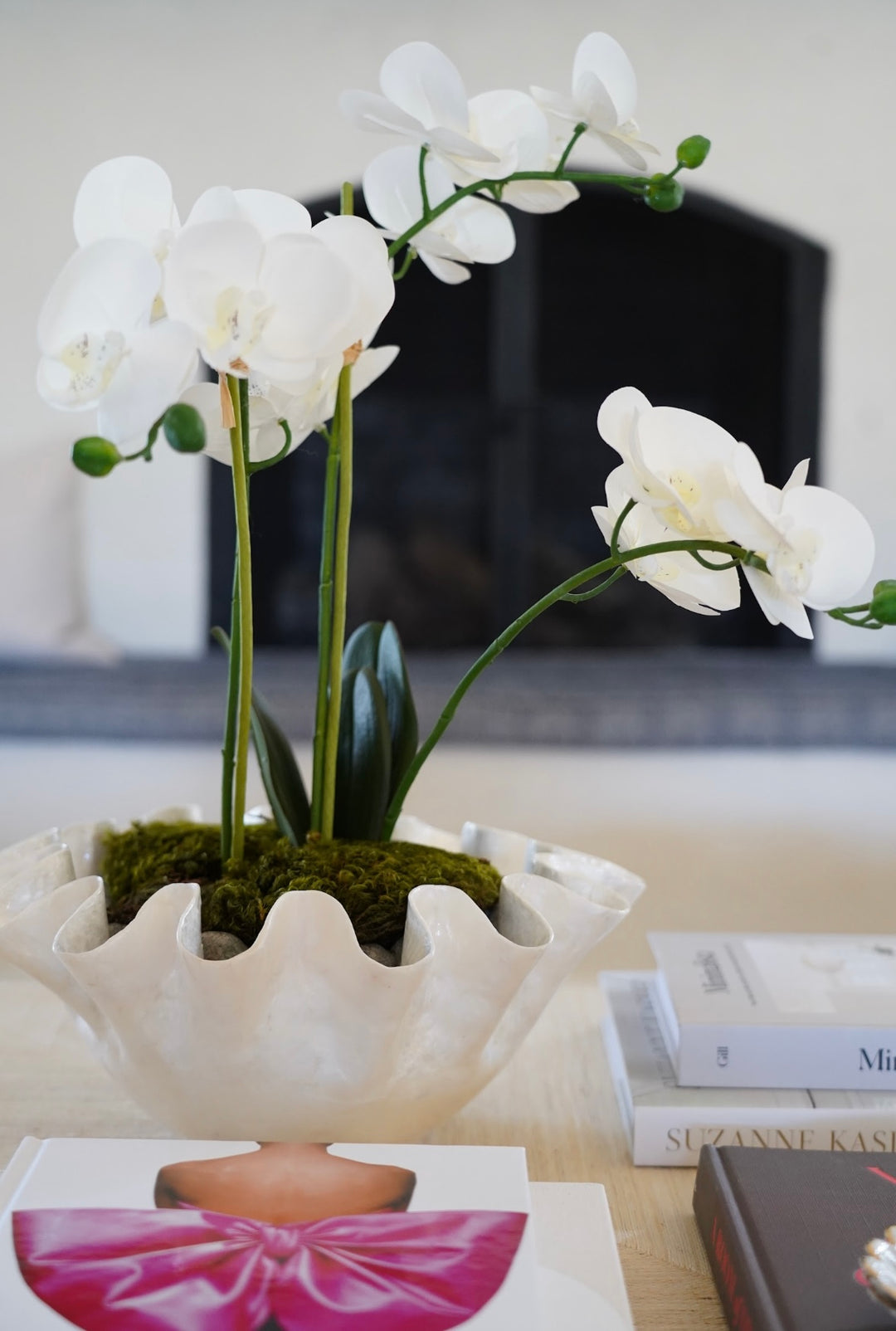 CAPIZ RUFFLE ORCHID ARRANGEMENT