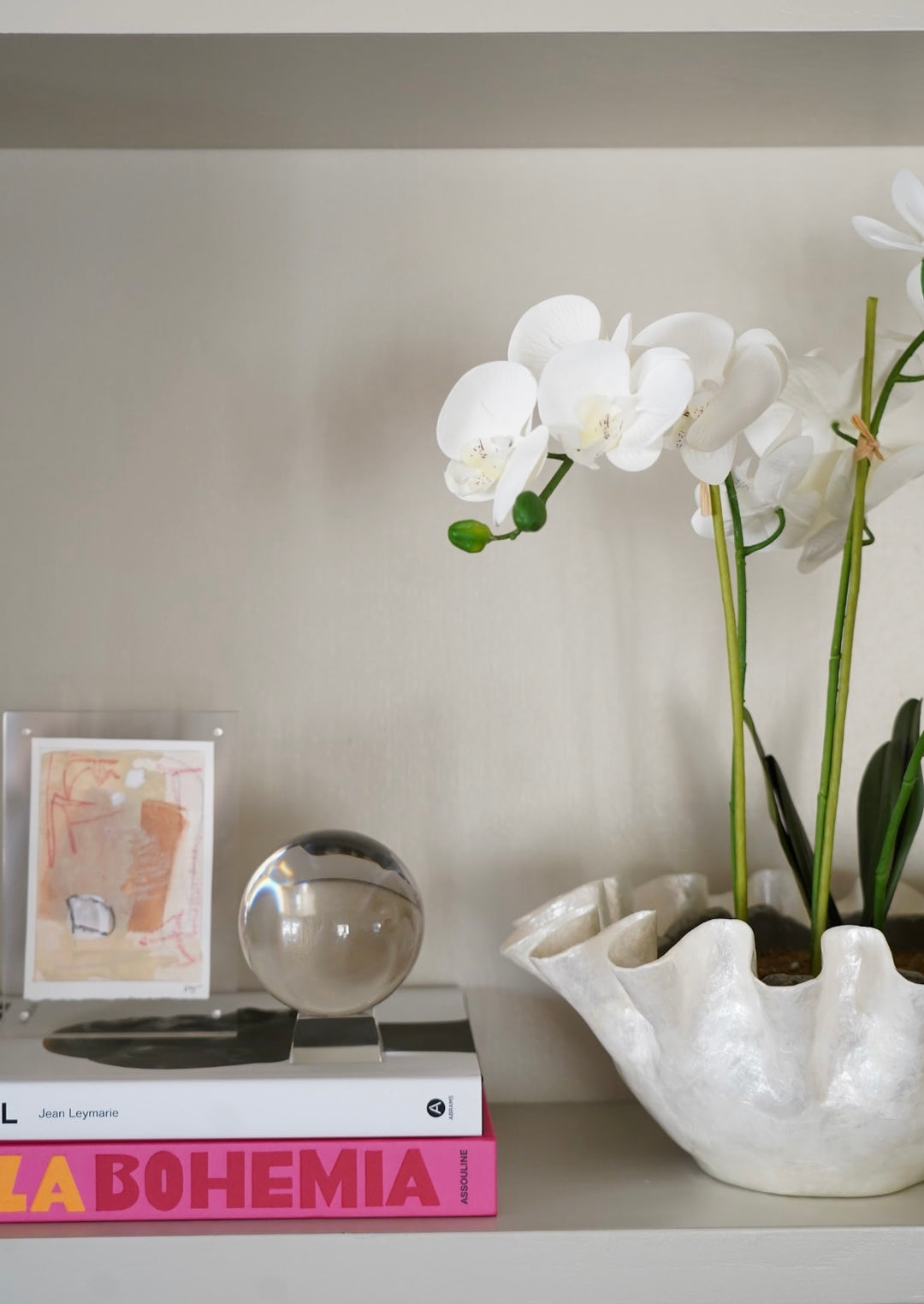 CAPIZ RUFFLE ORCHID ARRANGEMENT