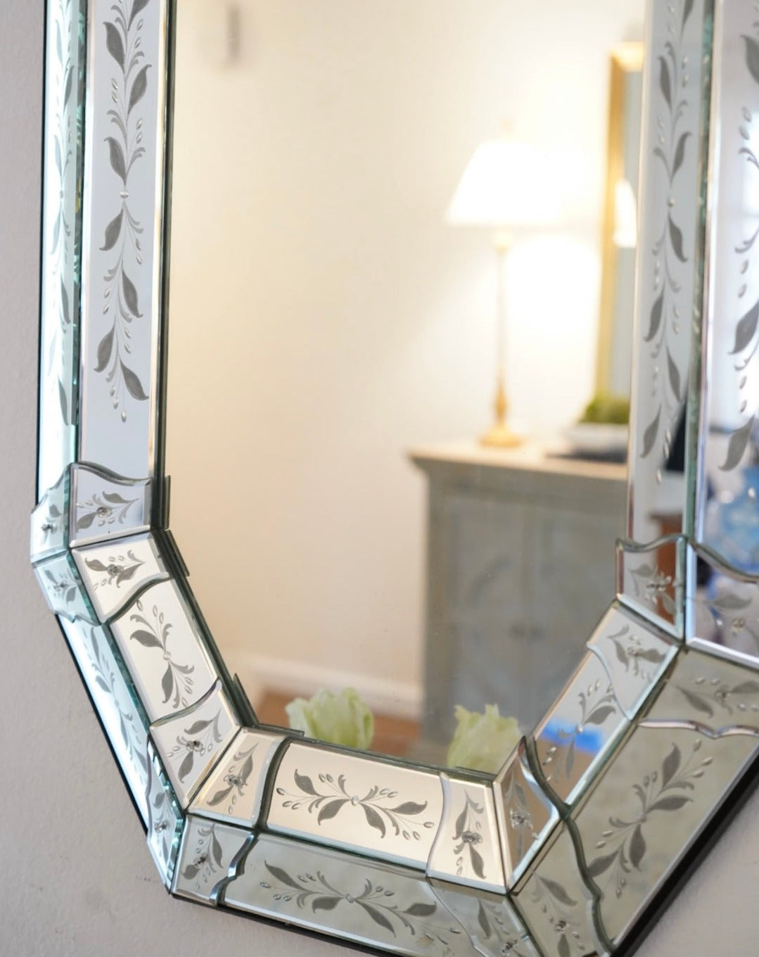 VENETIAN ITALIAN ETCHED MIRROR