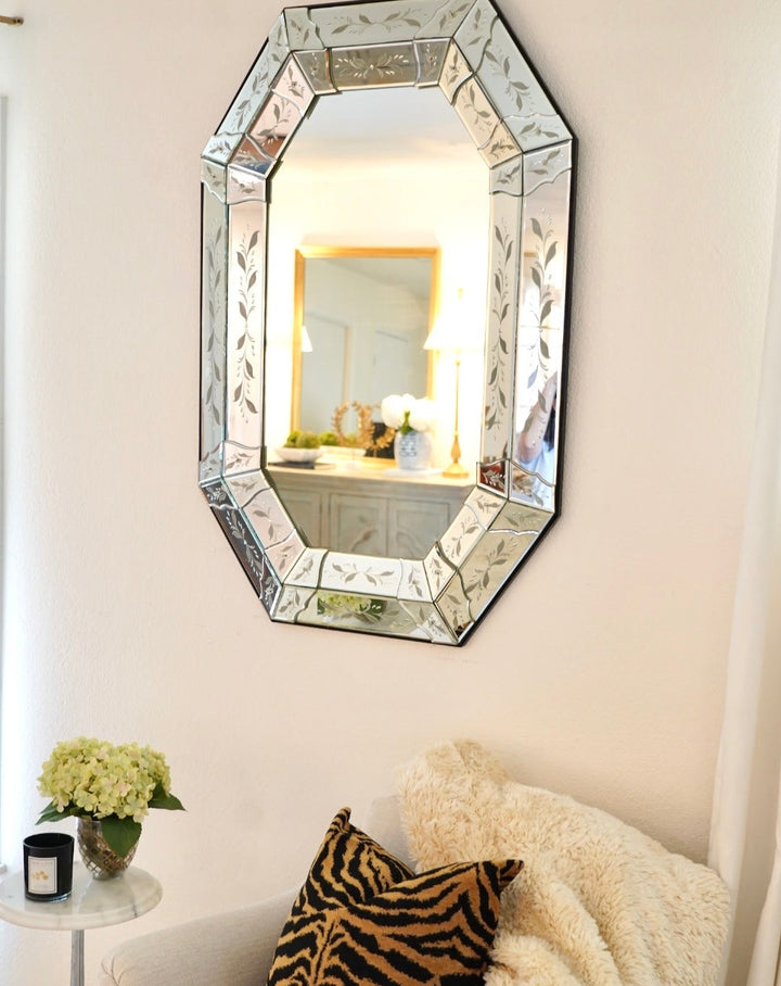 VENETIAN ITALIAN ETCHED MIRROR