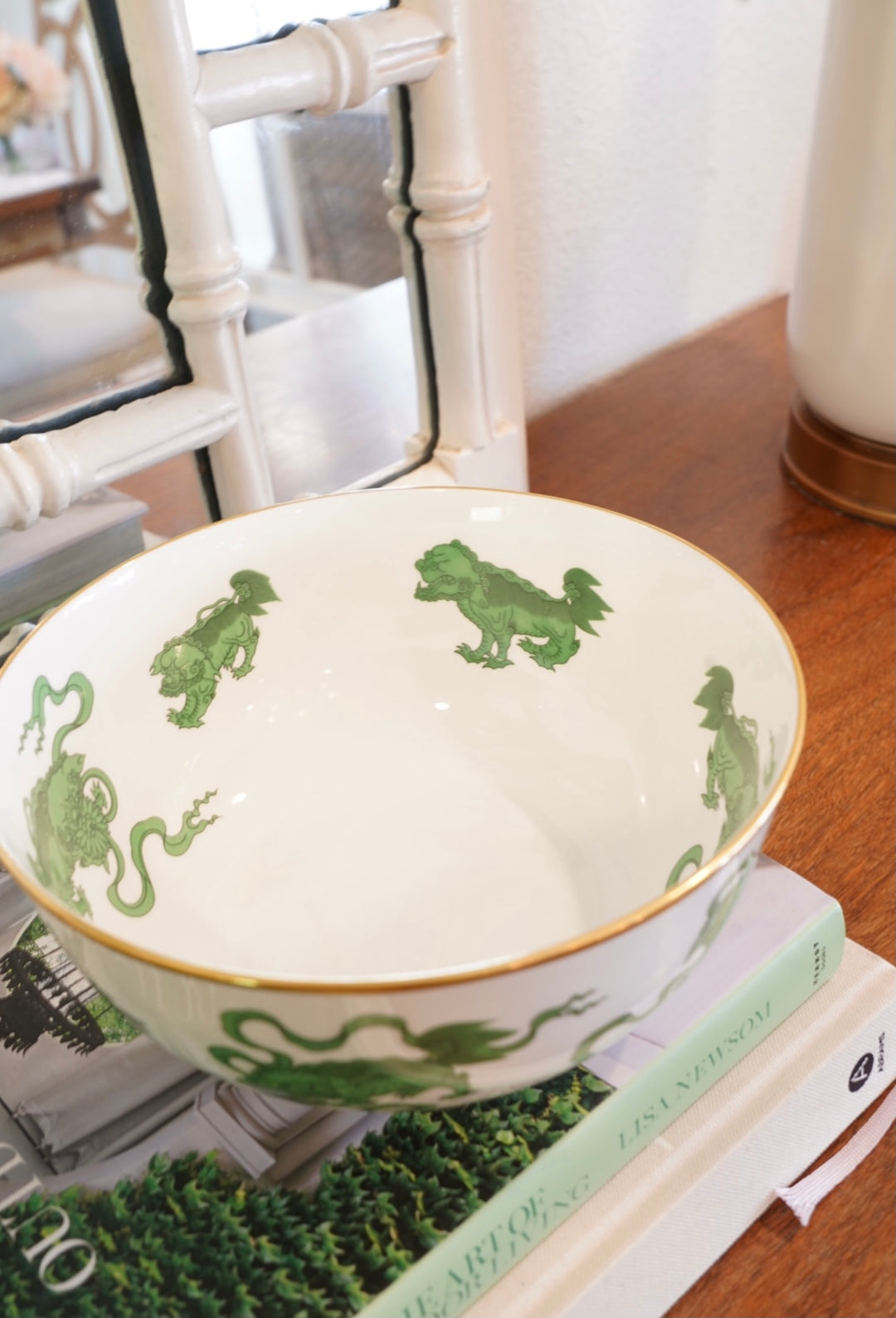 VINTAGE GREEN DRAGON BOWL