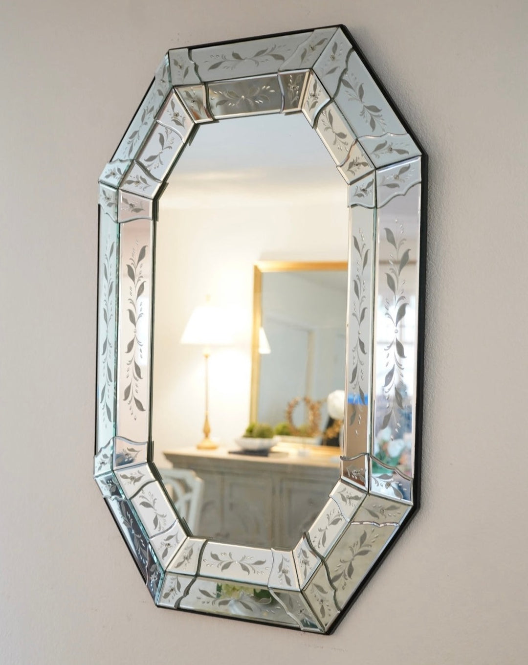 VENETIAN ITALIAN ETCHED MIRROR