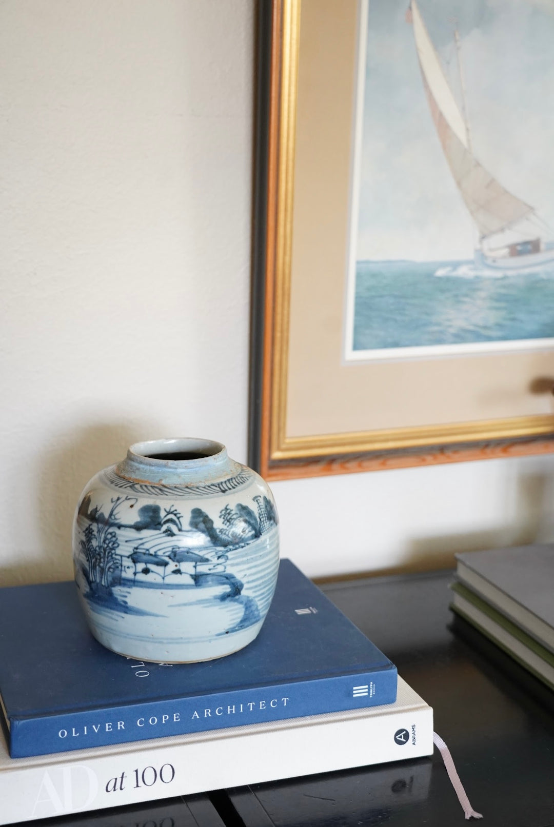 BLUE GINGER JAR VASE