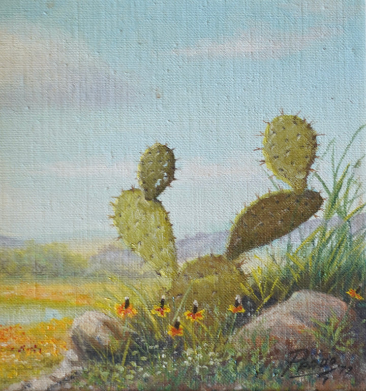 FRED TIMMINS PRADO ORIGINAL PAINTING