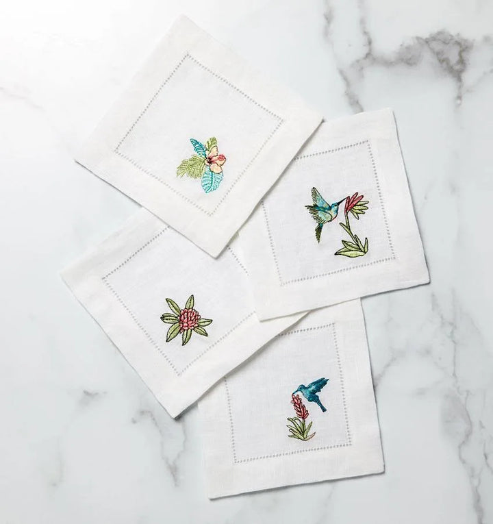 Sferra Linen Tropicale Cocktail Napkins