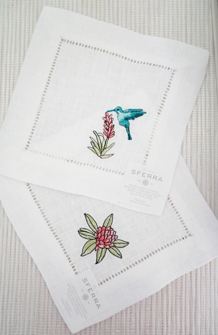Sferra Linen Tropicale Cocktail Napkins