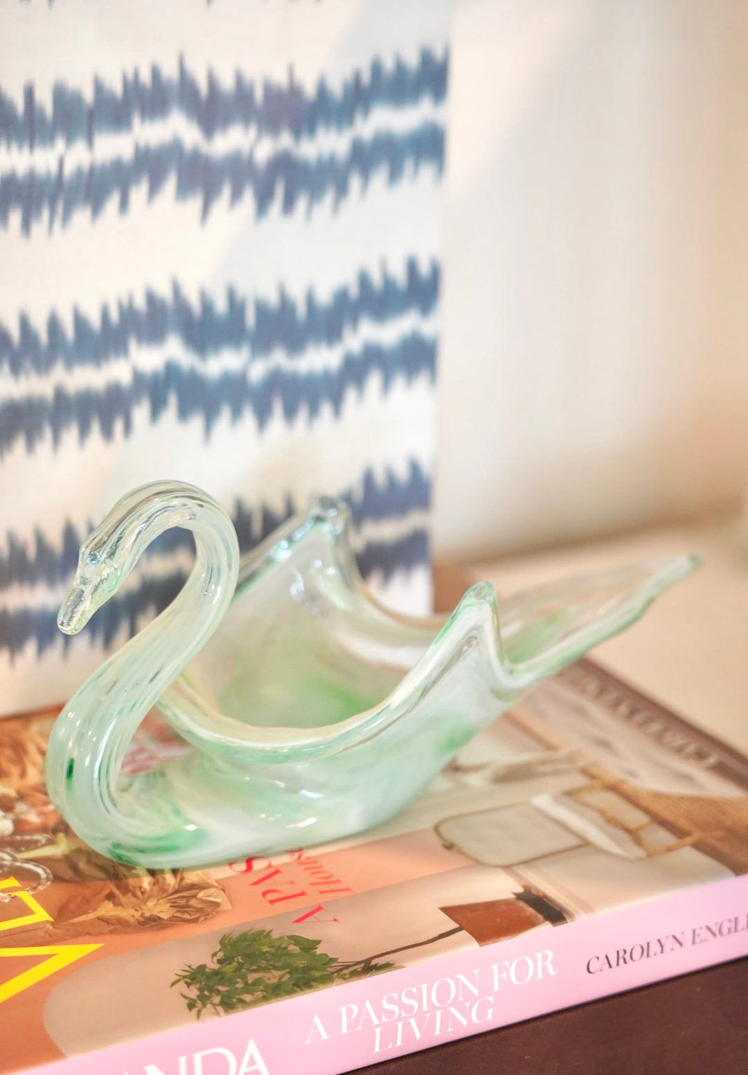 MCM HAND-BLOWN GLASS SWAN