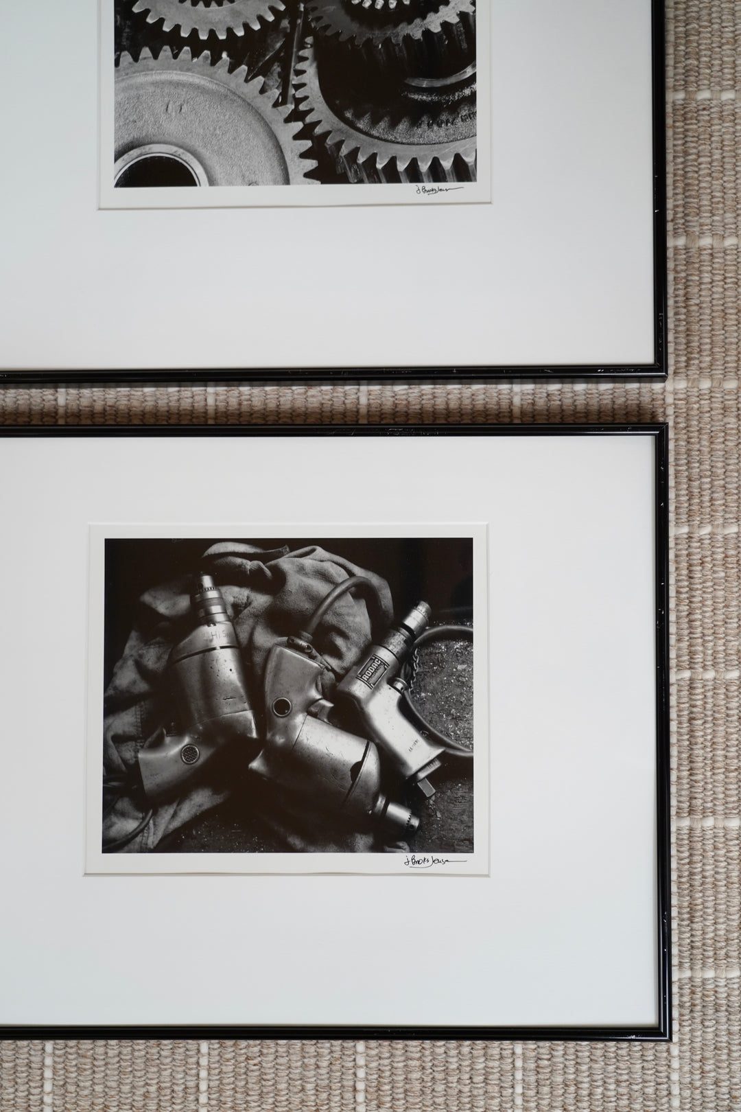 BROOKS JENSEN BLACK & WHITE FRAMED PHOTOGRAPHS