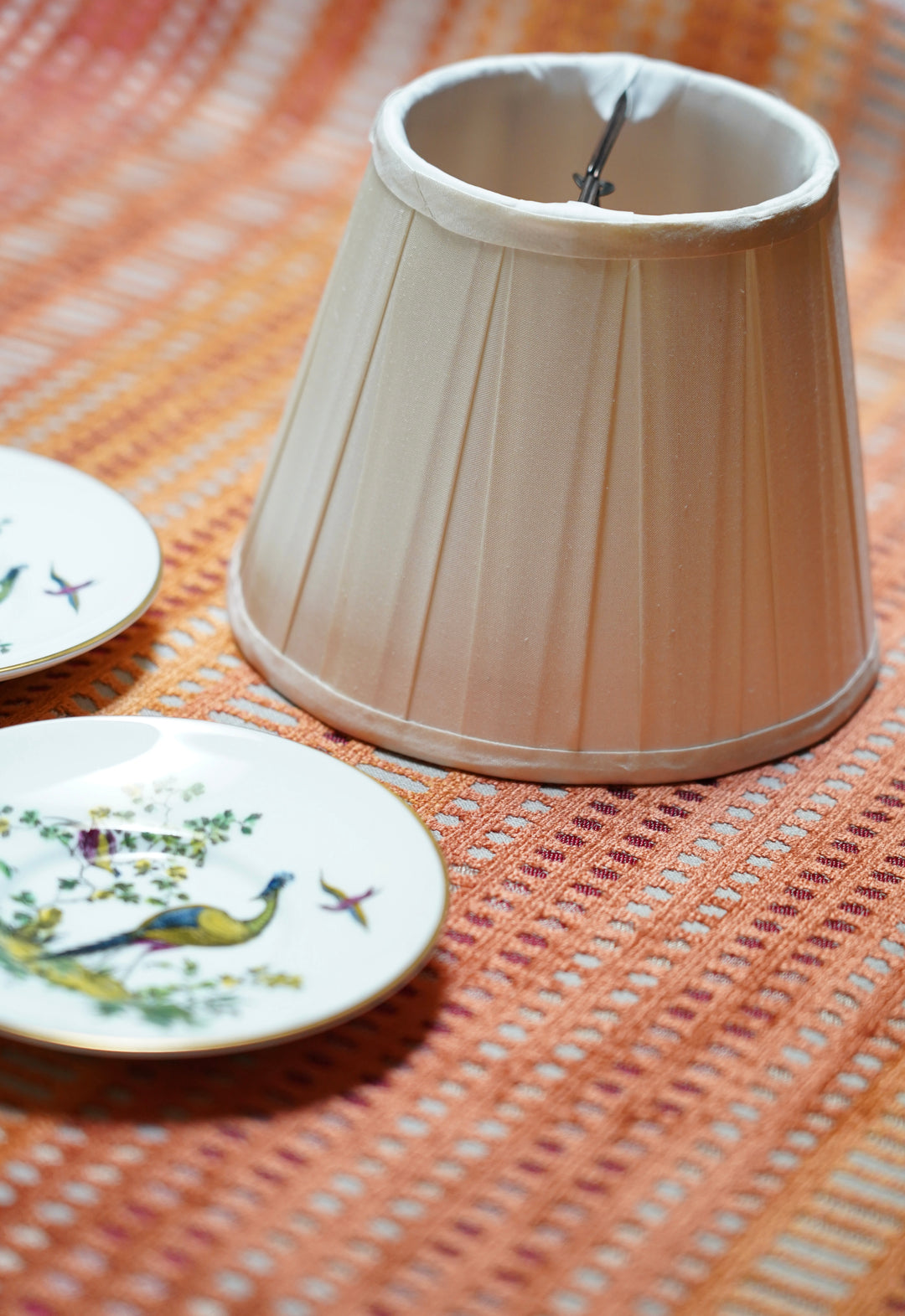 6” SILK BOX PLEAT SHADES