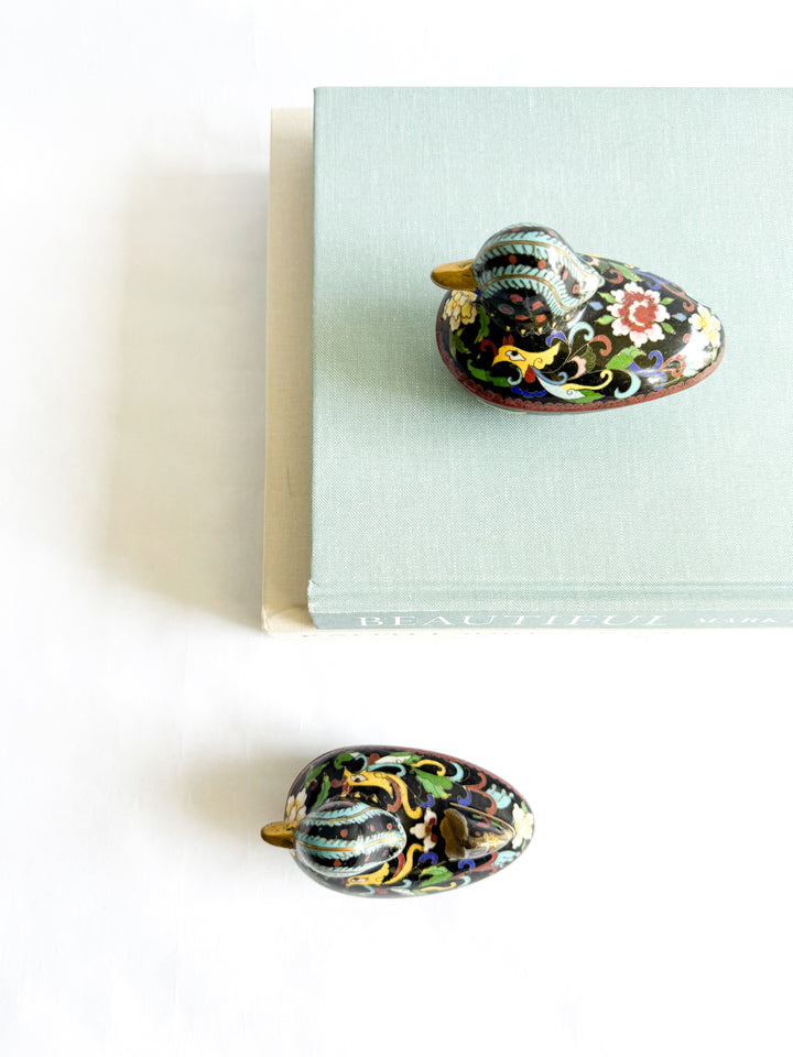 Cloisonné Duck Trinket Box