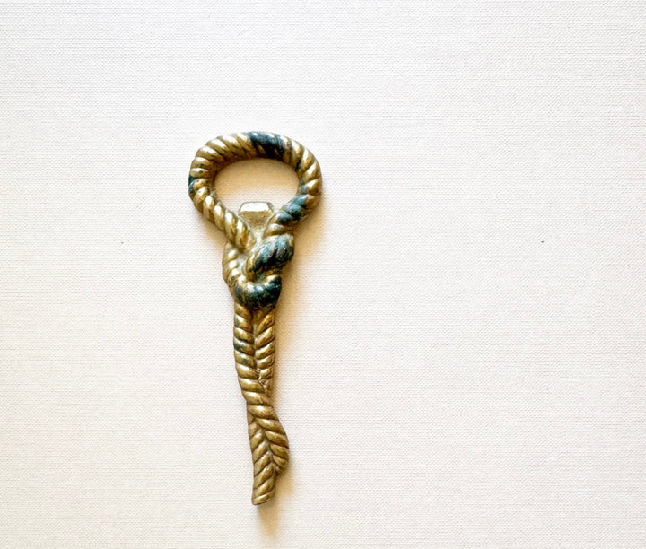 Vintage Brass Rope Bottle Opener