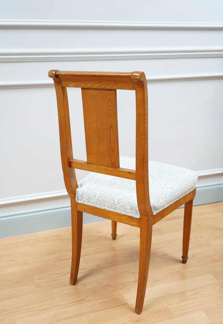 FRENCH ELM EMPIRE STYLE DINING CHAIRS