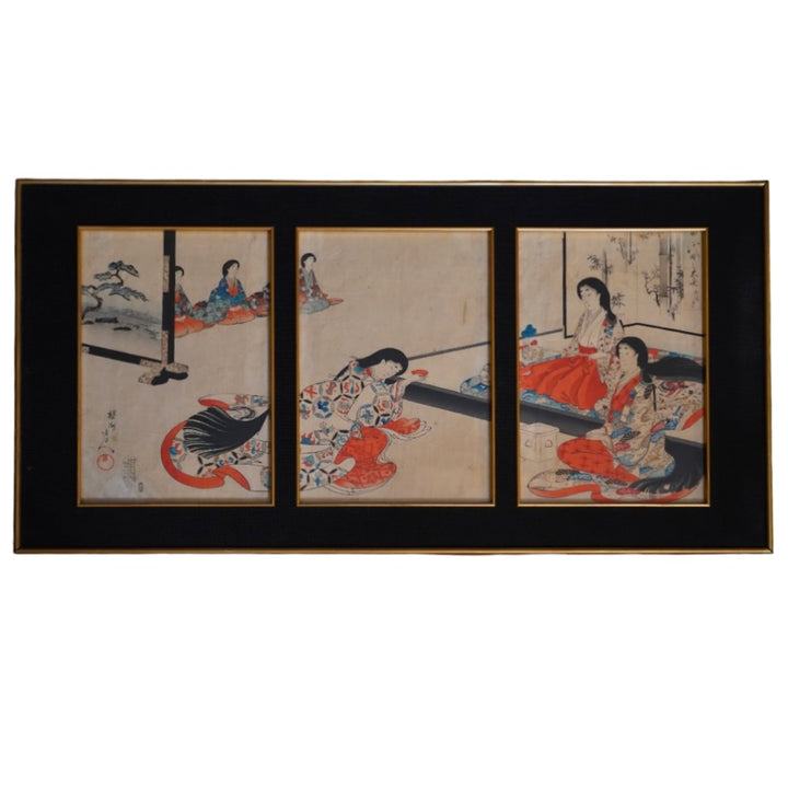 GEISHA WOODBLOCK PRINT