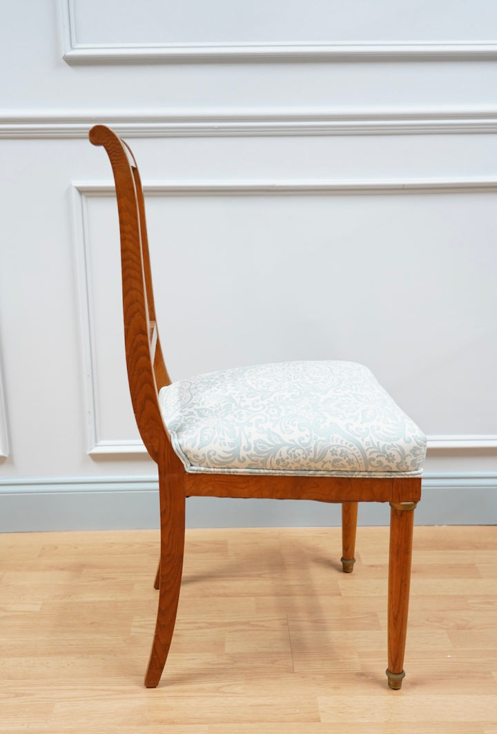 FRENCH ELM EMPIRE STYLE DINING CHAIRS
