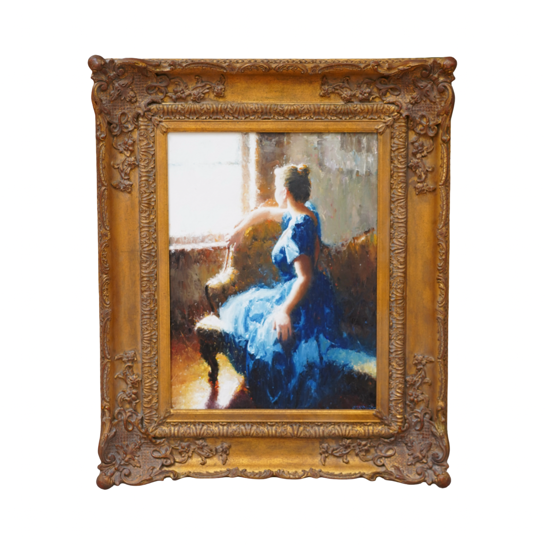 “EN L’ ATTENDANT” OIL PAINTING BY CRAIG SREBNIK