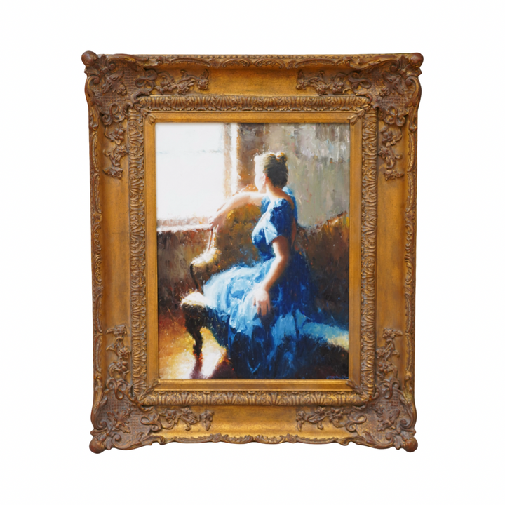 “EN L’ ATTENDANT” OIL PAINTING BY CRAIG SREBNIK