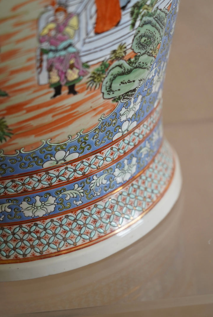 LARGE FOO DOG TEMPLE JAR