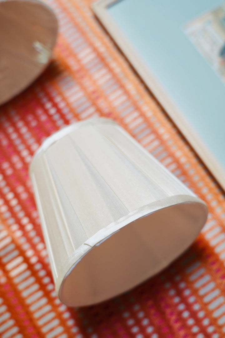 6” SILK BOX PLEAT SHADES