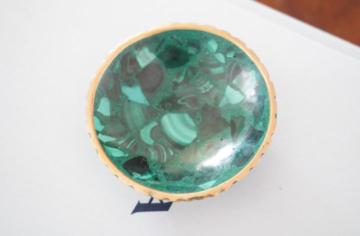 Small Malachite trinket dish