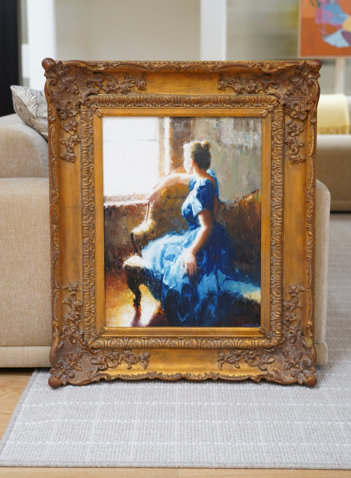 “EN L’ ATTENDANT” OIL PAINTING BY CRAIG SREBNIK