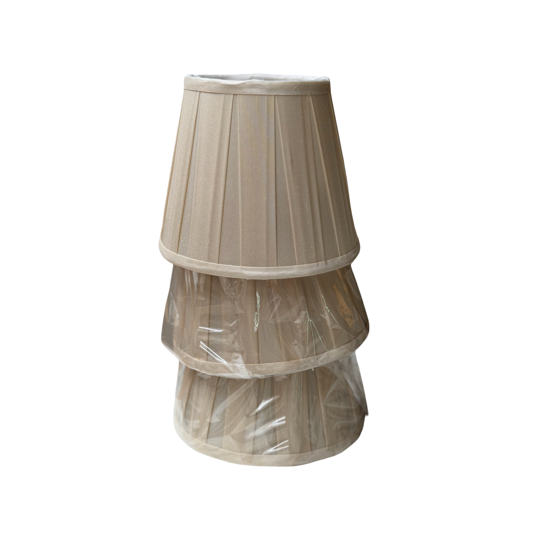 6” SILK BOX PLEAT SHADES