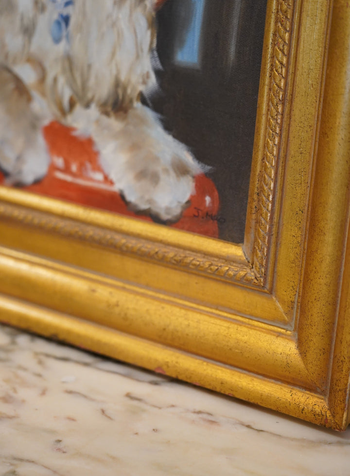 COCKER SPANIEL ON CHAIR IN ACRYLIC