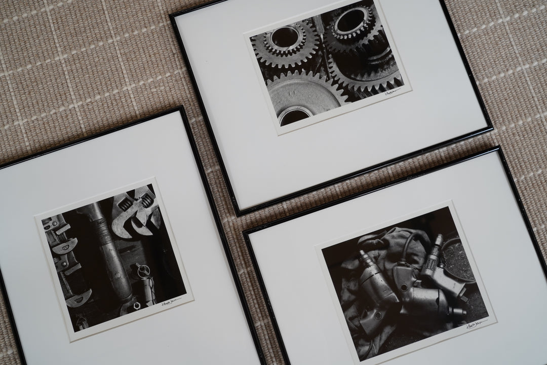 BROOKS JENSEN BLACK & WHITE FRAMED PHOTOGRAPHS
