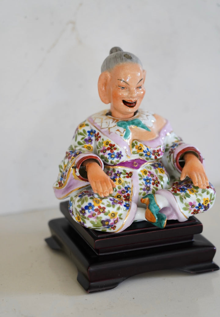 ANTIQUE CAPODIMONTE NODDING PAGODA