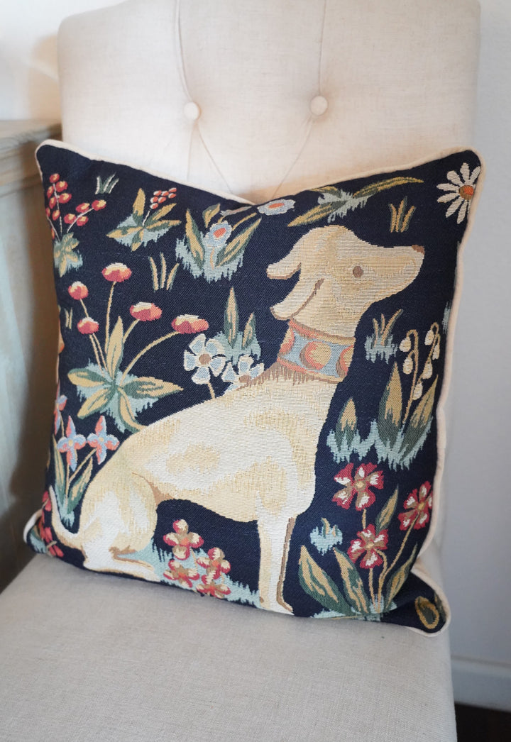 William Morris Inspired Tapestry Pillow