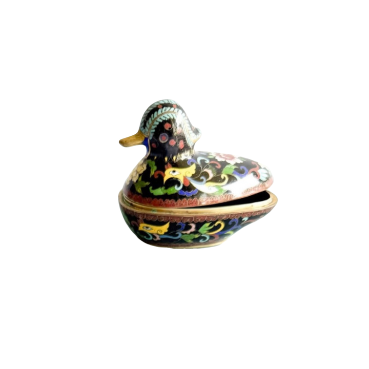 Cloisonné Duck Trinket Box