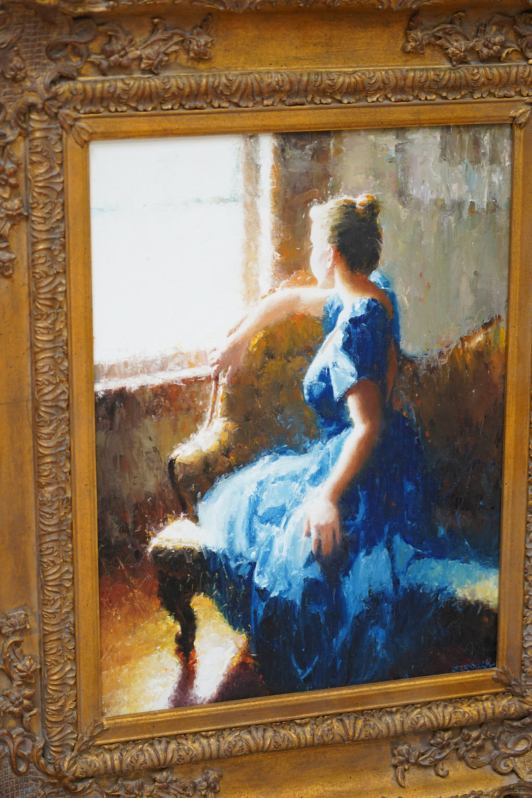 “EN L’ ATTENDANT” OIL PAINTING BY CRAIG SREBNIK